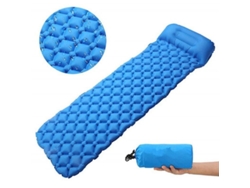 2026-colchón Inflable Ultraligero Con Almohada Integrada Para Camping, Colchoneta Impermeable Oge Azul