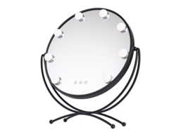 Espejo Iluminado Maquillaje LED 4200ºK 48x43Cm Negro 40.000H [SUN-KRS-430-B] GREENICE