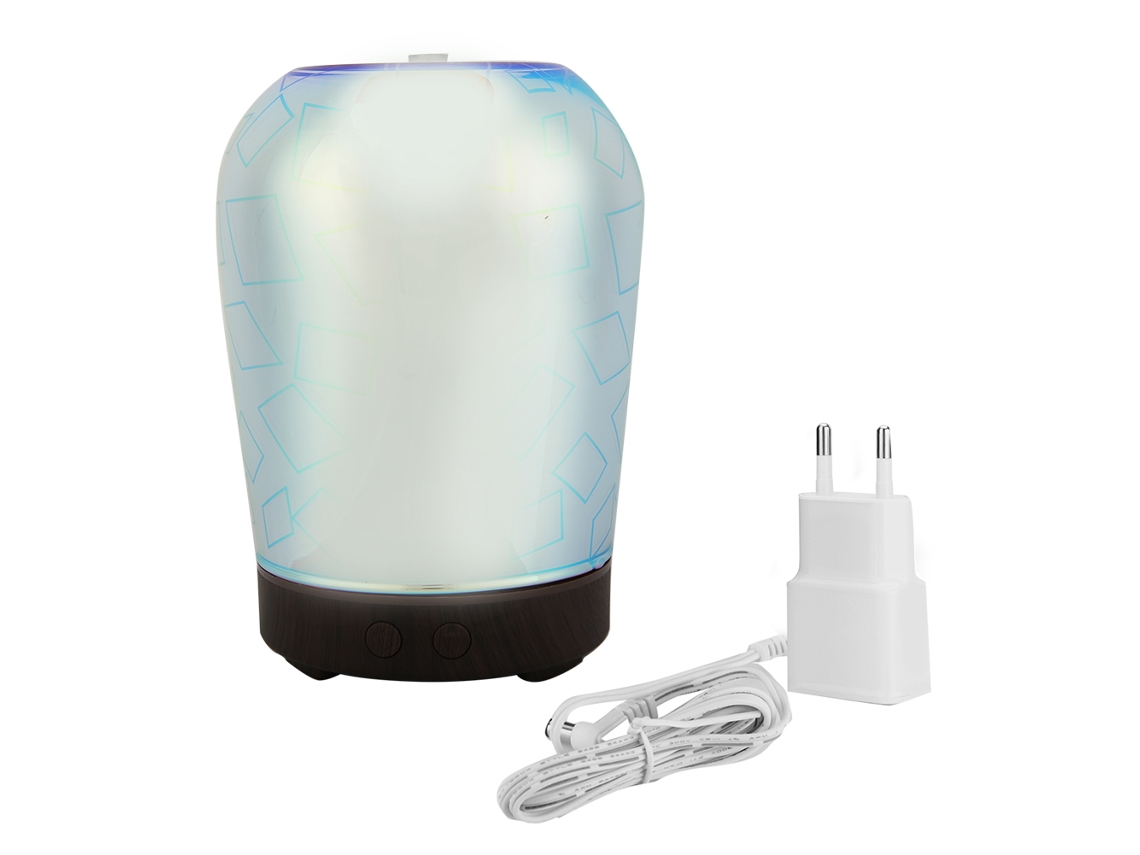 Difusor ultrasónico de aromaterapia, humidificador de 100 ml, luz LED nocturna, enchufe europeo, Aiailikill