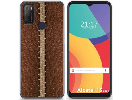 Carcasa Alcatel 1S 2021 / 3L 2021 TUMUNDOSMARTPHONE Cuero 01 Multicolor