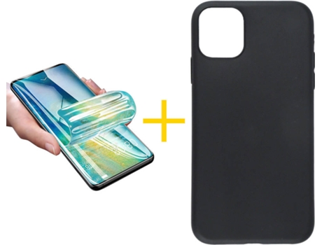 Carcasa + Protector de Pantalla para iPhone 12 Pro Max ACCETEL Negro