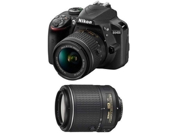 Kit Cámara Réflex NIKON D3400 AF-P 18-55mm F3.5-5.6G VR + AF-S 55-200mm F4-5.6G ED VR II