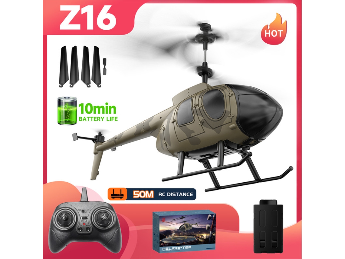 Helicóptero de control remoto Bestvite Z16 (duración de la batería: 10 min)