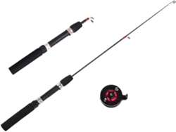 Caña De Pescar 51/60/80/100 Cm Para Pesca Invierno, Camarones, En Hielo, Portátil, Fibra Carbono, Equipo Rí...