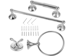 Juego de 4 toalleros de pared de acero inoxidable, ganchos Gokoco