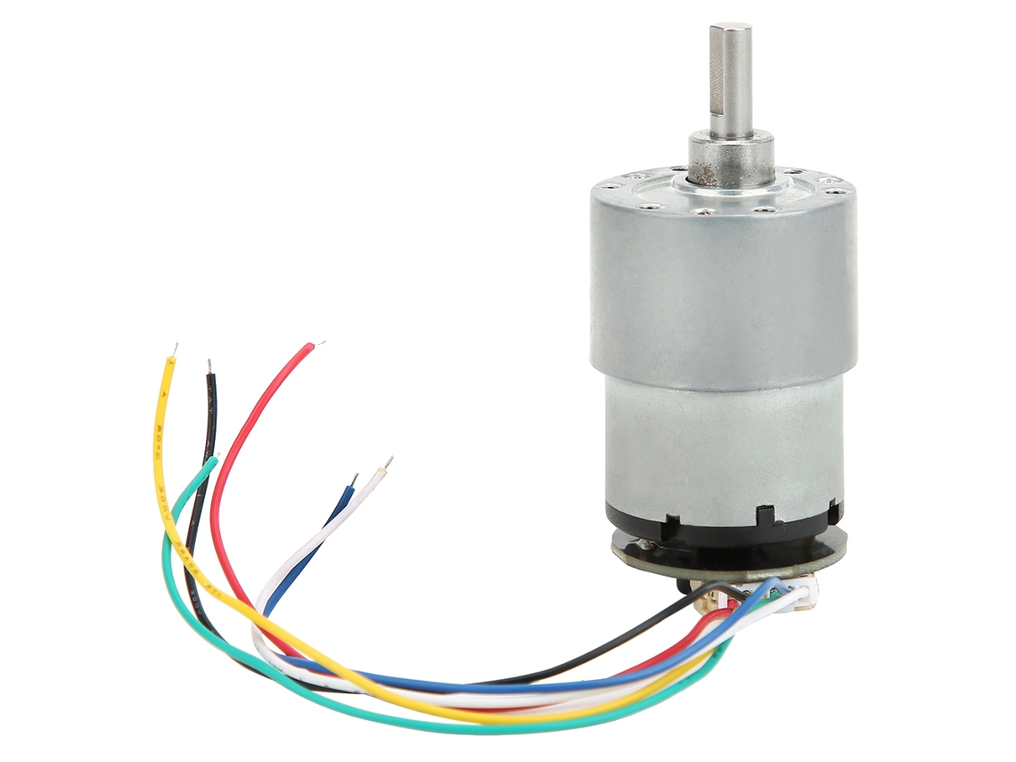 2026velora-motorreductor Dc Jgb37-520b Con Codificador Salida Fase A/b Bajo Ruido 12v