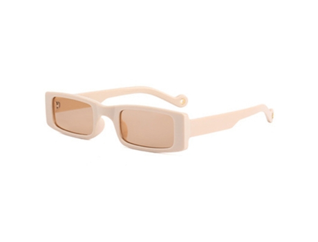 Gafas De Sol Retro De Montura Pequeña - Montura Beige Chip De Té Gafas De Sol De Montura Pequeña Retro - Montura Beige Chip De Té JEIIBRZUI