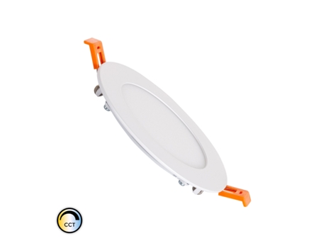 Placa LED 6W Circular SwitchCCT Seleccionable Corte Ø 110 mm Regulación Compatible con Mando RF V2