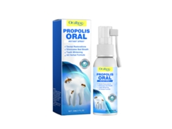El spray bucal Oralhoe Propolis limpia los dientes, protege las encías y refresca el aliento.