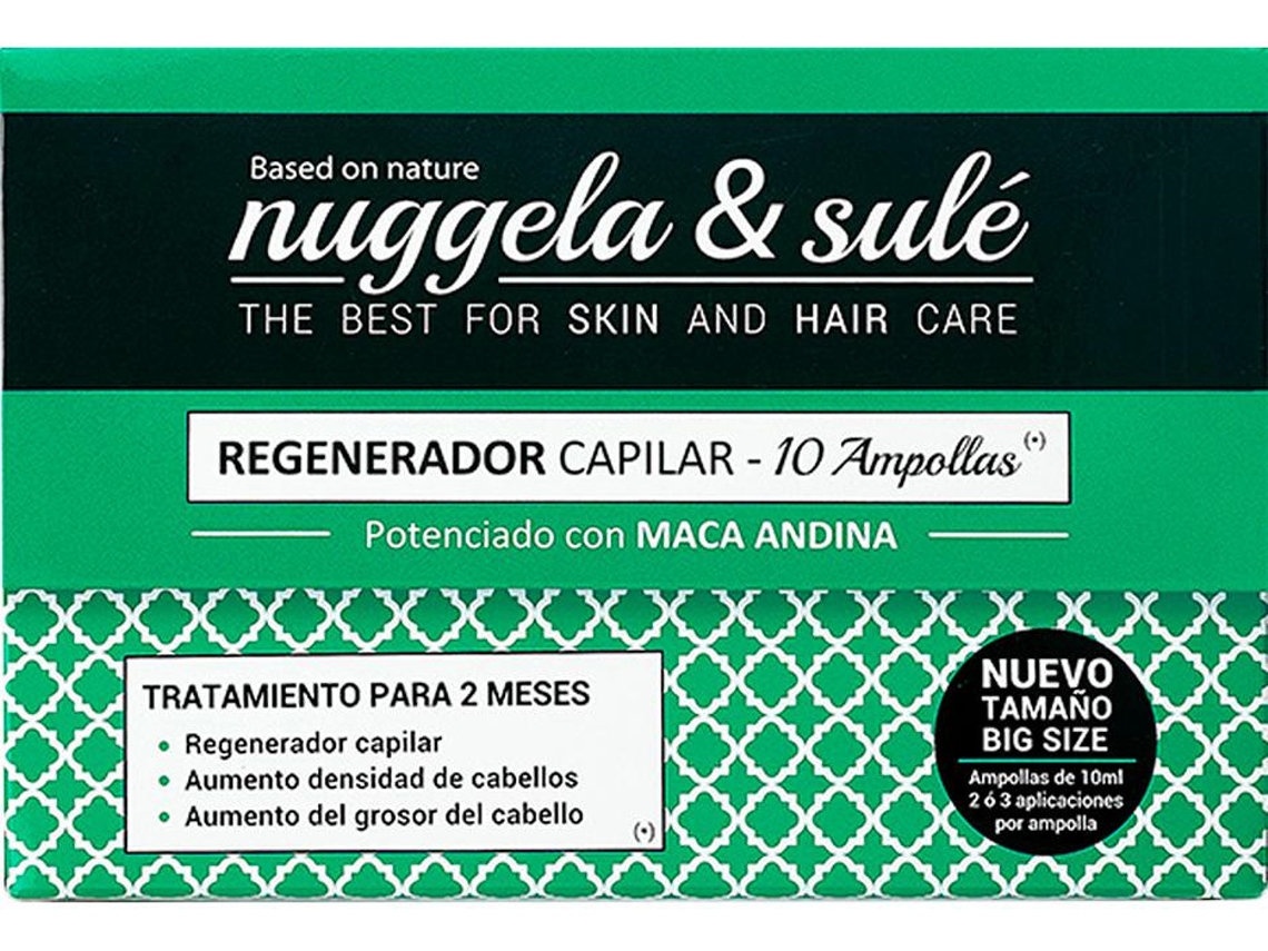 Ampollas NUGGELA & SULÉ Tratamiento Regenerador Capilar Para Dos Meses de 10 X Cada Una (10 ml)