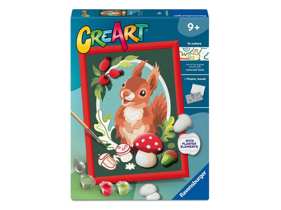 Serie Ardilla de Creart D con yeso 3D