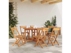 Mesa De Jardín | Mesa De Exterior Madera Maciza De Acacia 130x90x72 Cm