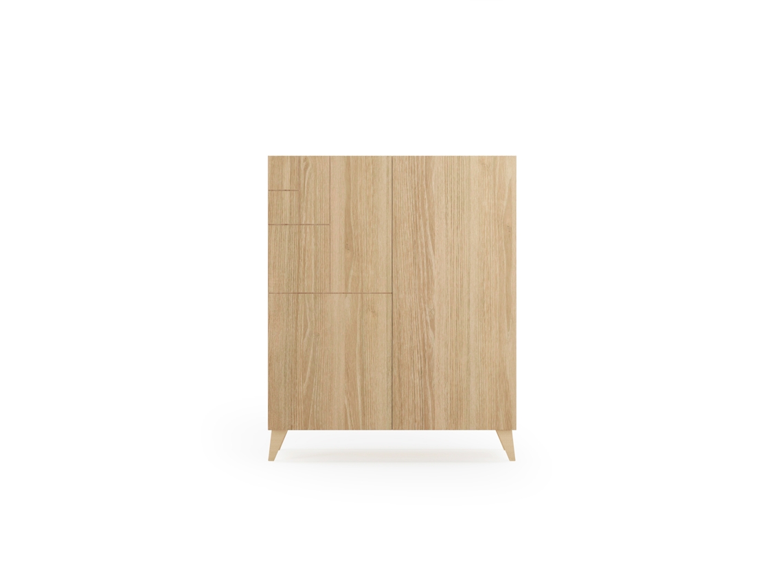 Mueble zapatero/armario HERDASA Narvik roble dorado 109 x 90 x 27 cm