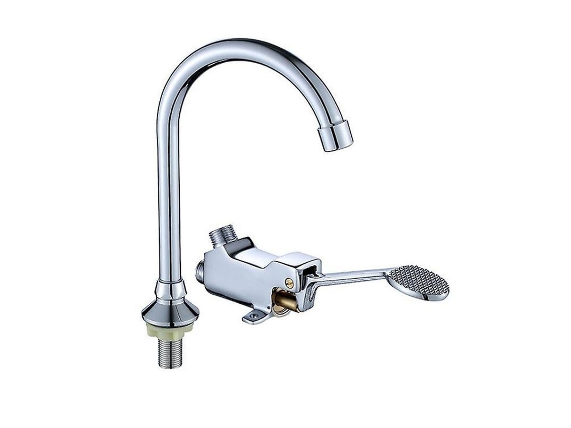 2026-grifo De Pedal Para Cocina Y Baño, Grifo De Lavabo Con Material De Cobre, Fácil Instalación Y Higiénico