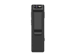 Minicámara inalámbrica Bestvite de 32 GB para cinturón con visión nocturna y detección de movimiento (negra)