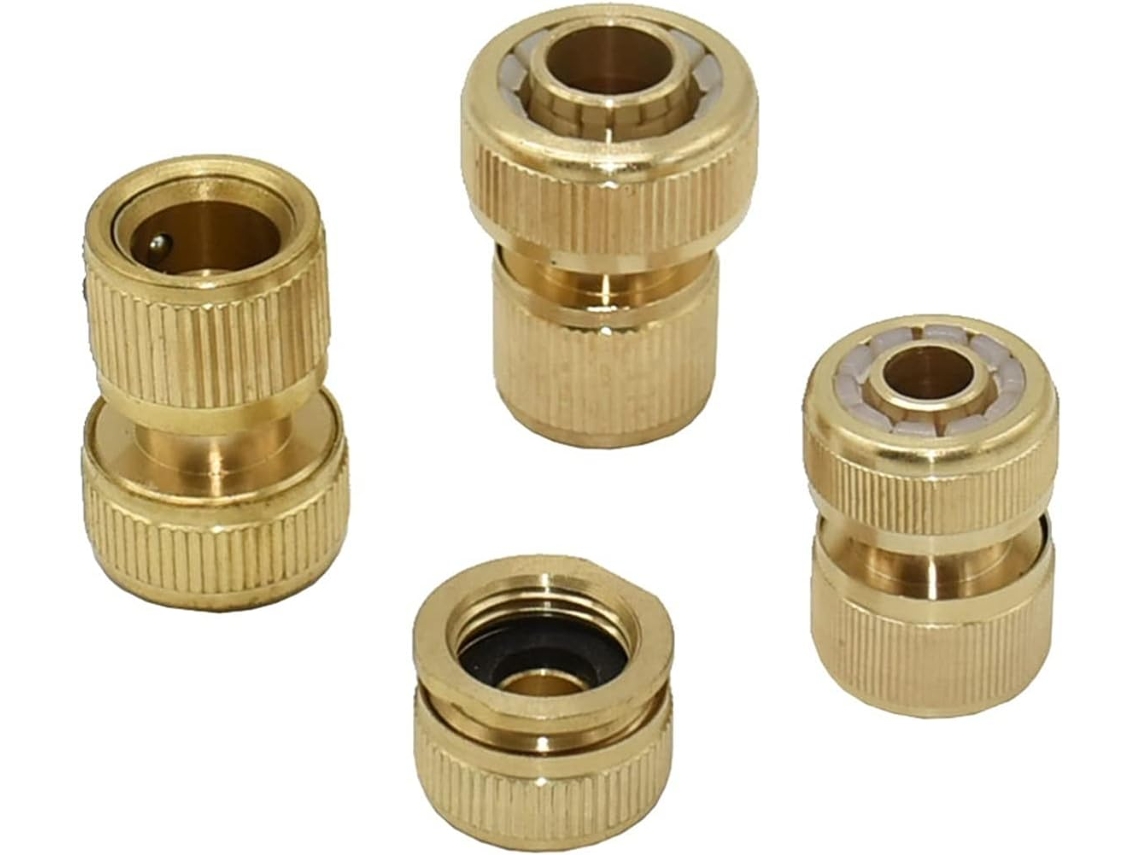 Conector Rápido De Latón Para Sistema Riego Por Aspersión Césped Latón