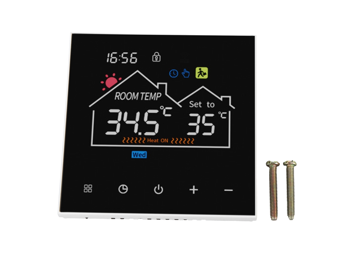 Termostato inteligente con pantalla digital y modos programables