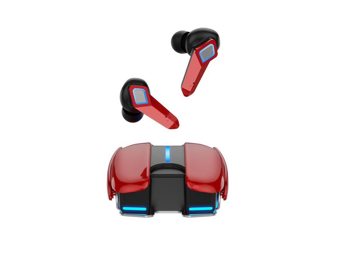 Auriculares YEMAESRE de música de alta fidelidad con calidad de sonido Bluetooth, color rojo