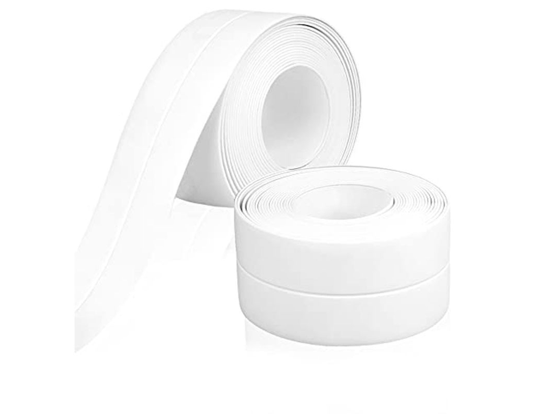 Cinta De Sellado De Silicona Para Baño, 6,4 M, Resistente Al Moho Y Al Agua, Autoadhesiva Para Cocina, Fregadero, Baño E Inodoro.