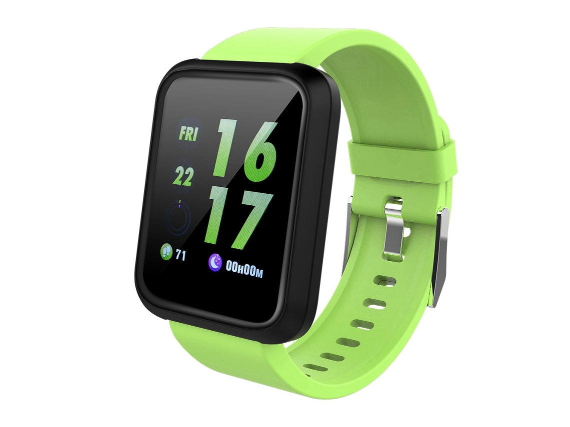 Pulsera Inteligente Con Monitorización De Frecuencia Cardíaca Y Presión Arterial Bluetooth Verde