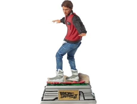 Figura IRON STUDIOS Marty Mcfly en Hoverboard Back To The Future II