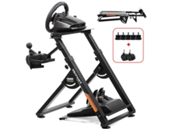 Soporte para Volante GTPLAYER para Volante de Juegos, Soporte para Volante de Carreras, Marco de Inclinación Ajustable para PS4 Xbox y PC Naranja