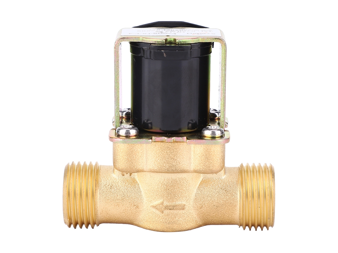 2026velora-válvula Solenoide Eléctrica De Latón Nc 1/2 Pulgadas Hilo Macho Para Agua Dc 24v