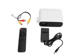 Projetor Mini 1080p Hd Com Controle Remoto, Projeção 50-150 Polegadas Para Casa E Escritório 100-240v