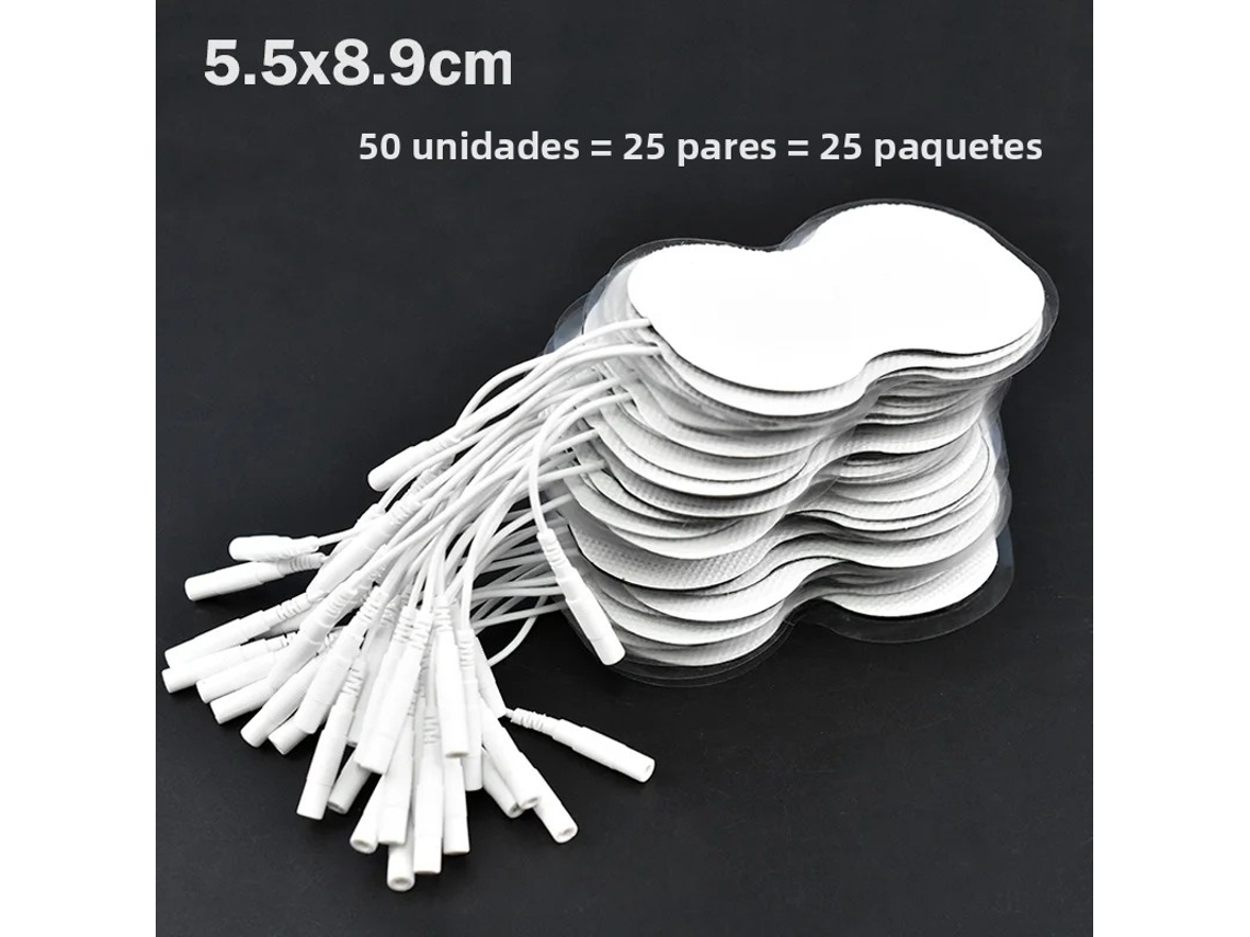 (50 Piezas, 5,5 X 8,9 Cm) Parche De Electrodos Tens Ems Parche De Gel