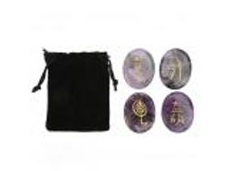 Piedras Con Símbolos Reiki Sygo (Adecuadas Para Decoración De Interiores Y Uso En Meditación)