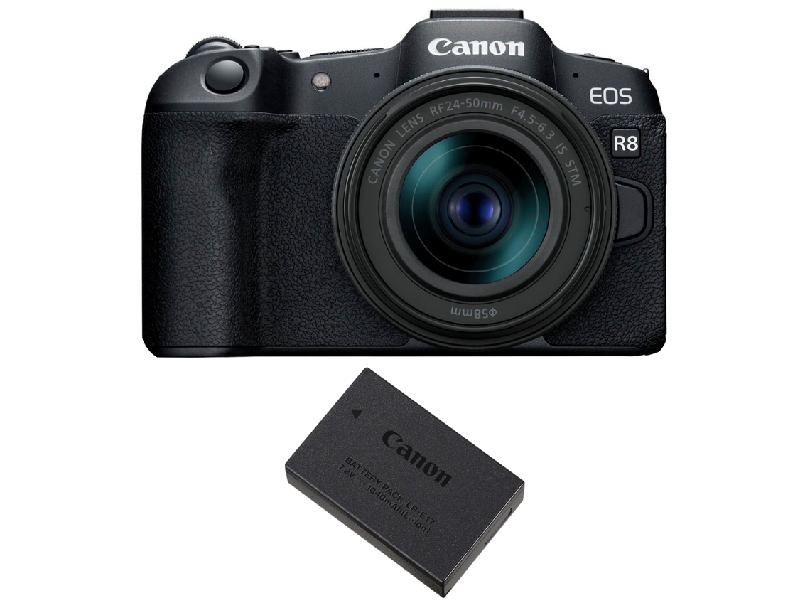 Canon Eos R8 + Rf 24-50mm Is Stm + 1 Canon Lp-e17 + Ebook “20 Consejos Para Fotos Que Impactan”