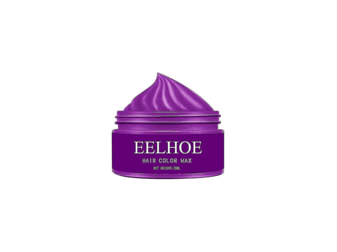 Purple—temporary Hair Wax Granny Gray Colorful Hair Wax Hair Mud Natura