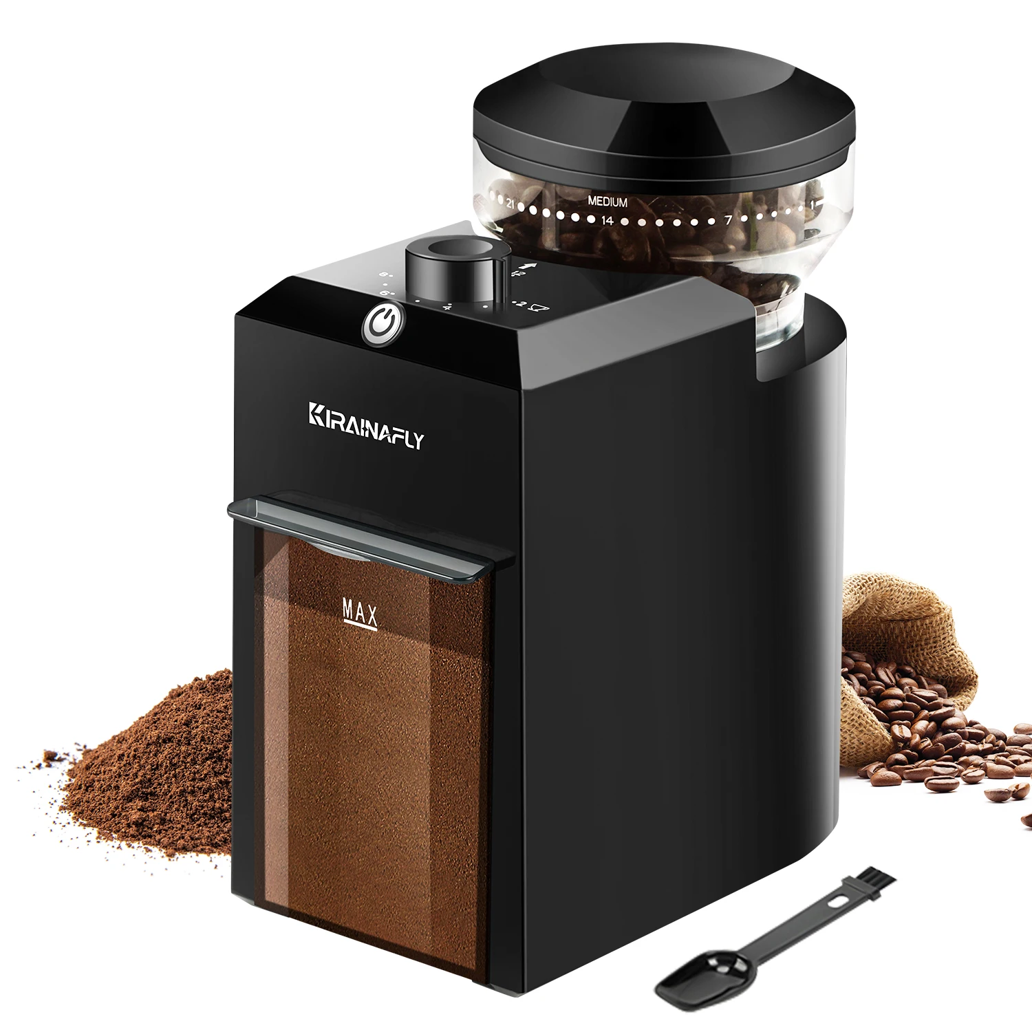 Moedor De Café Elétrico (padrão Europeu 220v), Moedor Cônico Automático, 28 Configurações De Moagem.