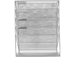 Organizador De Archivos De Pared Plateado, Soporte Multiusos Para Documentos, Ideal Para La Oficina Y El Hogar.