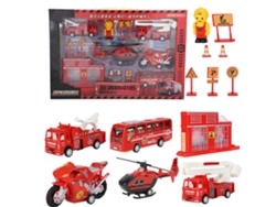 Camión De Bomberos De Juguete Con Brazo Articulado Y Accesorios - Kit Educativo Para Niños De 4 Años En Adelante.
