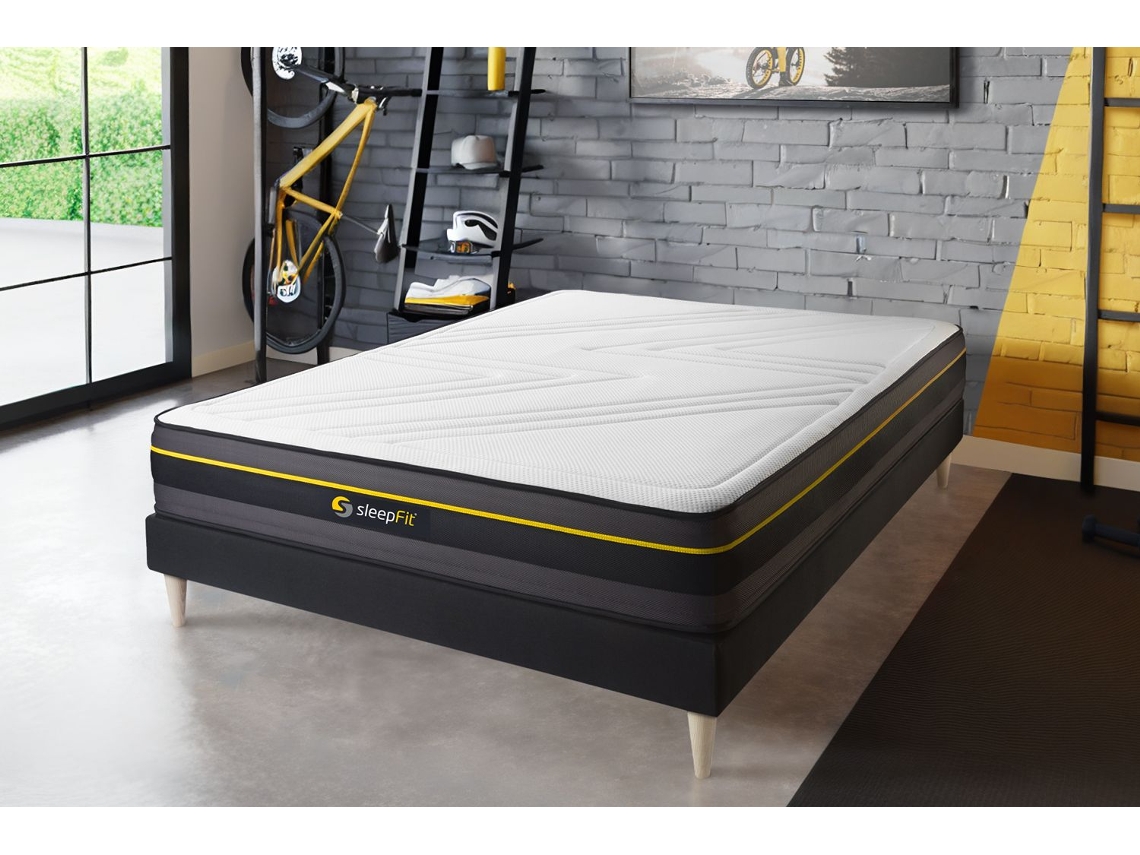 Somier Active Multiláminas Zonas SLEEPFIT Espuma con memoria Negro (140x190)