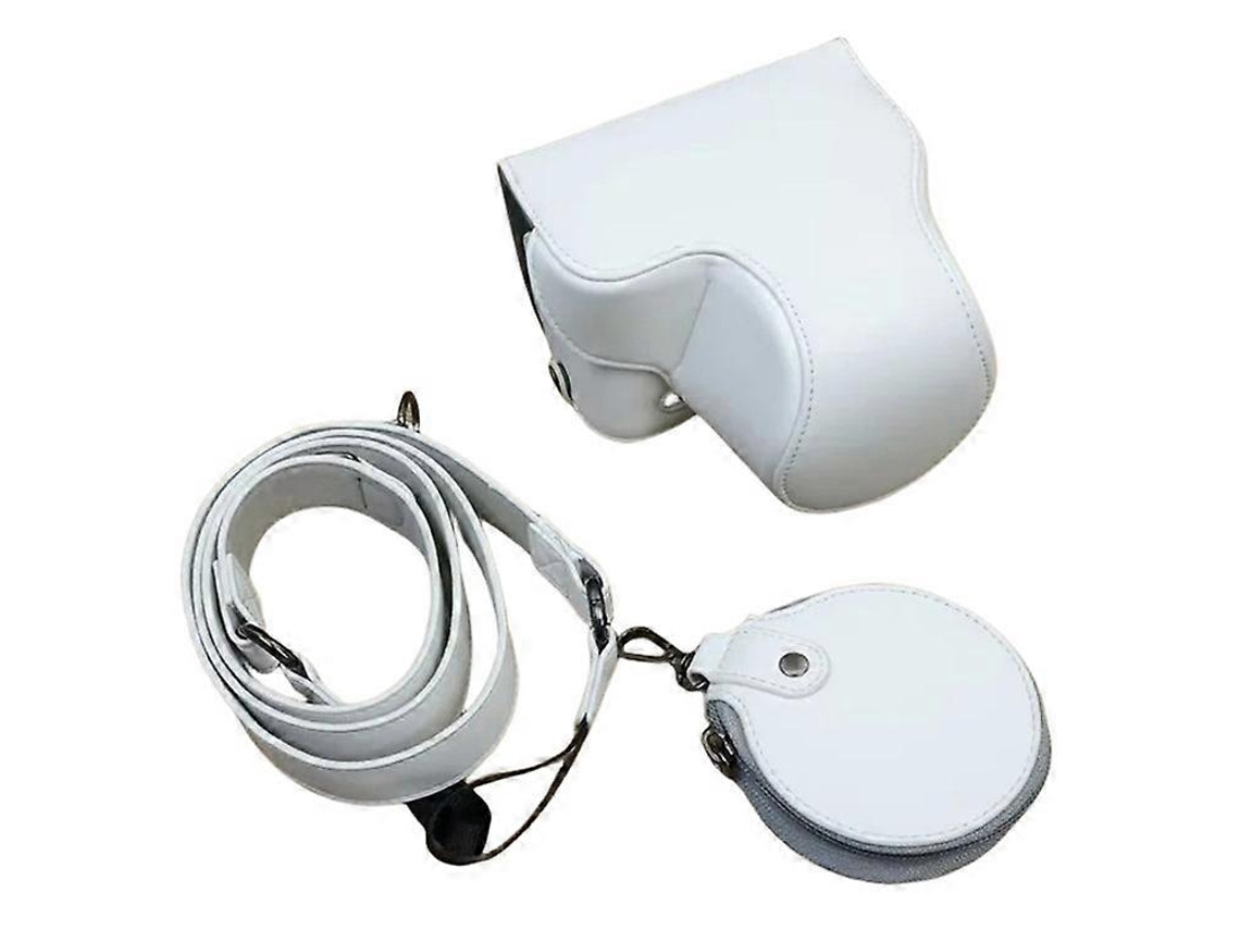 Bolsa de piel sintética desmontable para cámara Sony Zv E1, funda protectora con ranura para batería y funda para lente Facpoet