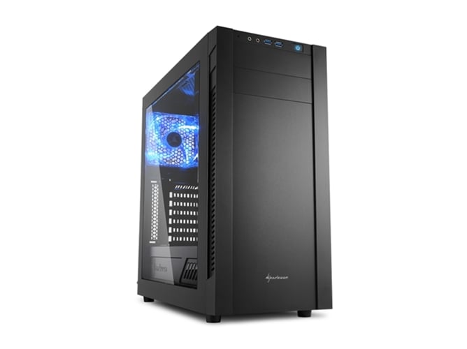 Caja PC SHARKOON S25-W (Micro ATX Mini Tower - Negro)