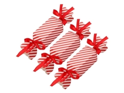 50 Cajas De Dulces Navideñas Diy, Cajas De Regalo Para Fiestas Y Regalos Con Cintas Rojas
