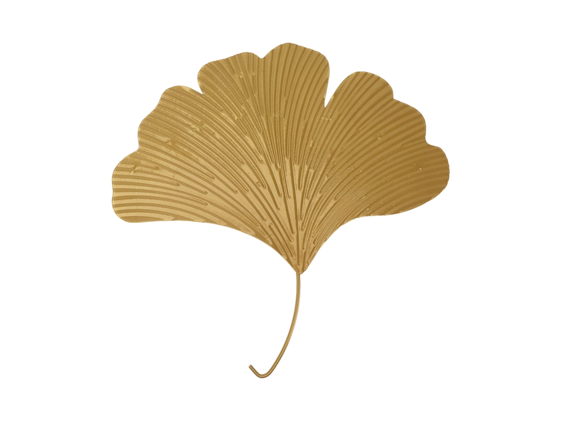 Decoración de pared de hierro biloba para interiores