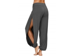 2026-pantalones De Yoga Para Mujer Con Entalladura Lateral Pantalones Deportivos Sudorosos Para Ejercicio Y Playa Xxl Gris Oscuro