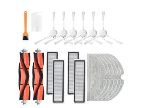 Para Dreame D9 Robot repuestos de aspiradora Kits de paquete rodillo lateral filtro HEPA cepillo principal paños de fregona trapeador seco y húmedo