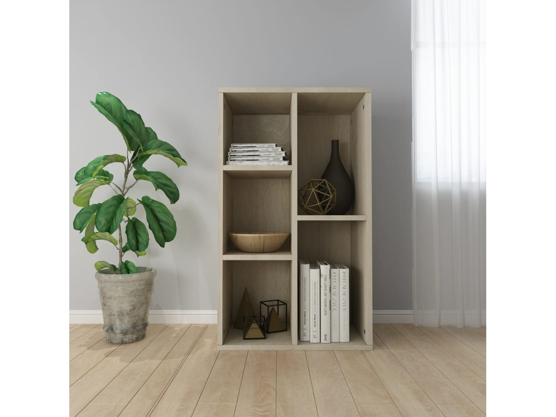 Estantería/Divisoria Aparador 50X25X80 Cm Contrachapado Color Roble Sonoma