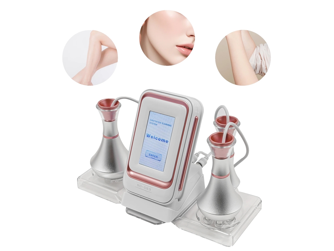 Dispositivo facial de radiofrecuencia, reducción de grasa, rejuvenecimiento de la piel, blanco y rosa (OEM)