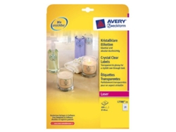 AVERY L7780-25 Etiqueta de Impresora Transparente