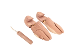 Estirador de zapatos con calzador VIDAXL madera maciza cedro (EU44-45)