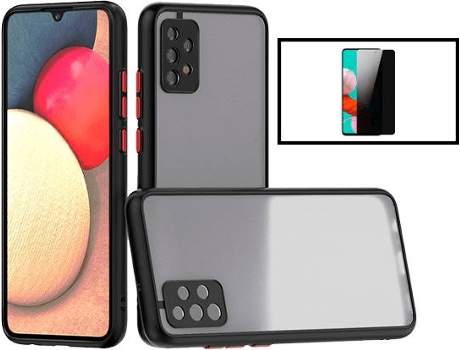 Kit Carcasa + Protector de Pantalla Privacidad Samsung Galaxy A52s 5G G4M Negro