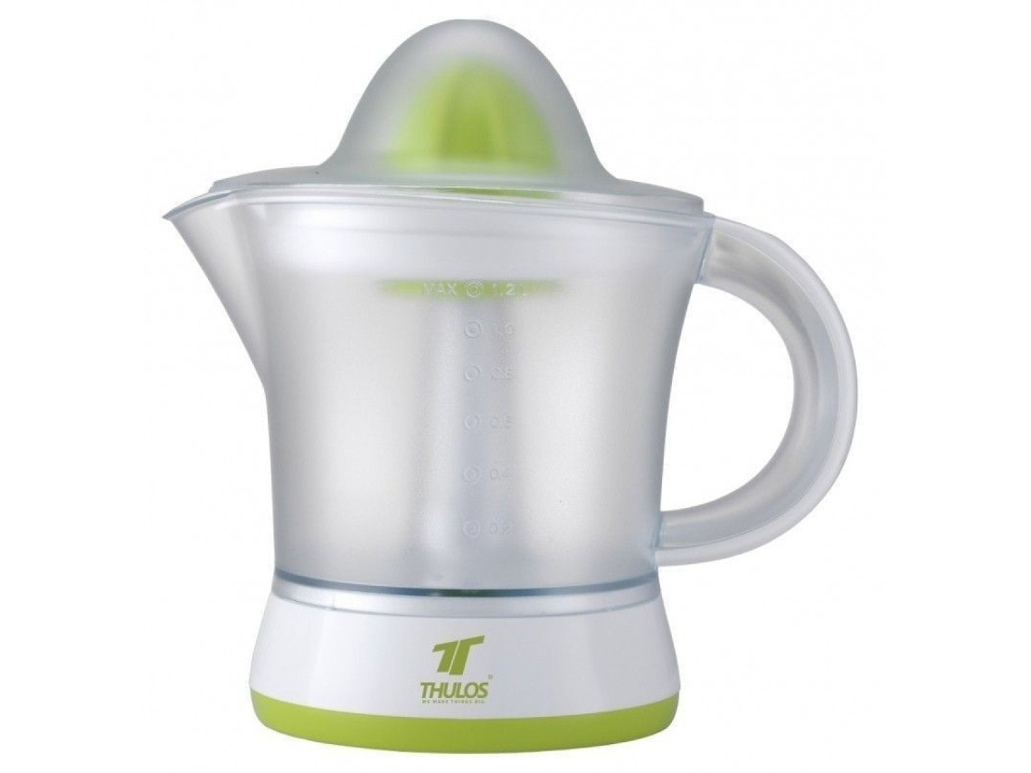 Exprimidor Eléctrico 40W de Alta Capacidad Prepara Jugos Frescos Exprime tus frutas favoritas con este potente exprimidor eléctrico de 40W y capacidad THULOS