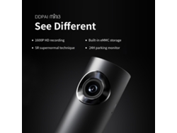 Grabadora de video Ddpai Mini3 1600P de alta definición, 32 GB, detección de movimiento, visión nocturna, gran angular, regalo para vehículos.