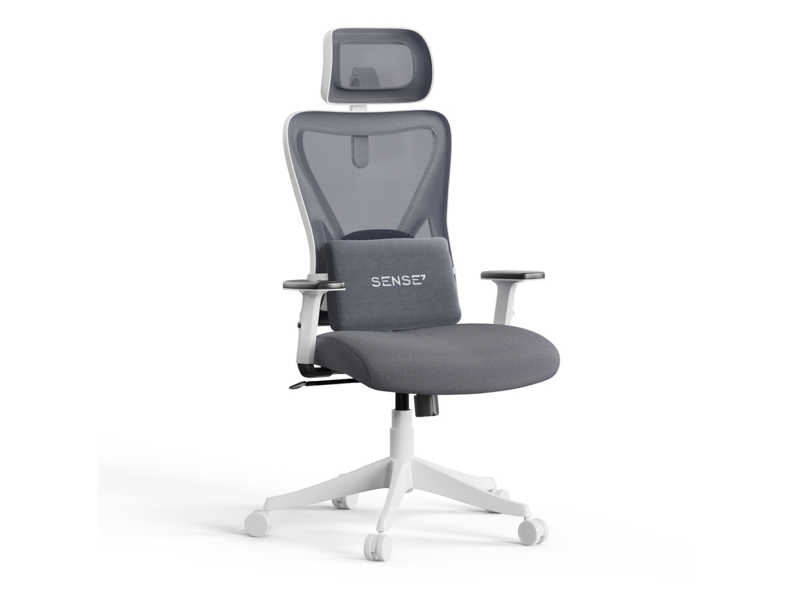SENSE7 Tone Silla de Oficina Blanco y Gris